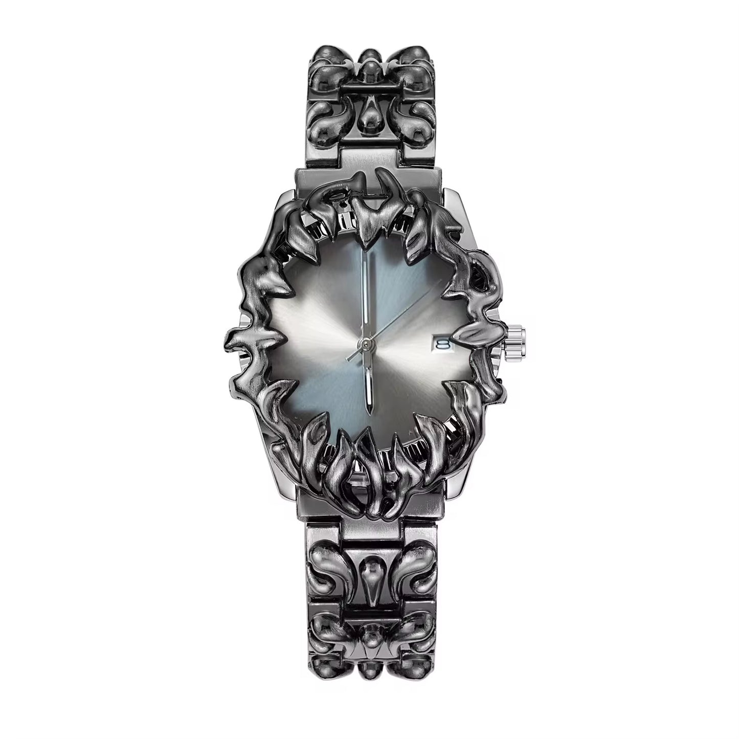 Spiked Stainless Steel Watch