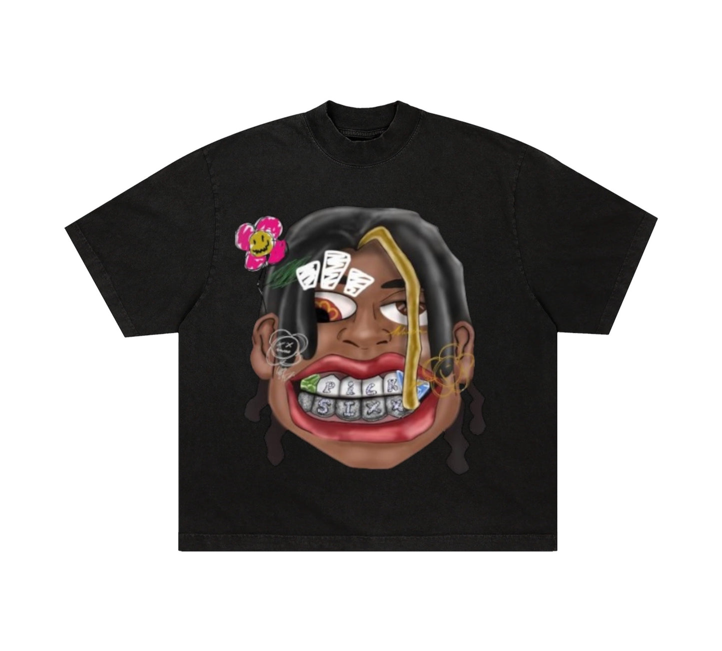 PickSixx Face Graphic Tee