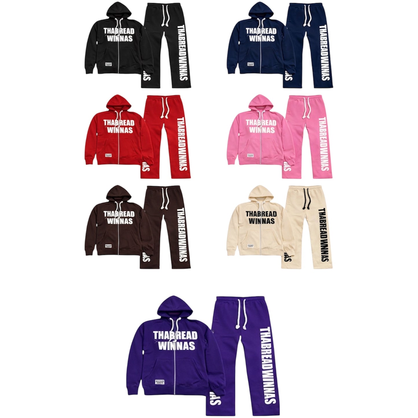 ThaBreadWinna Tracksuit Full Set (Multi - Color)